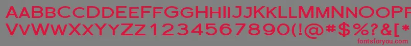 FlorencesansScExpBold Font – Red Fonts on Gray Background