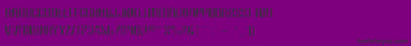 Czcionka Carbonblockgaunt – czarne czcionki na fioletowym tle