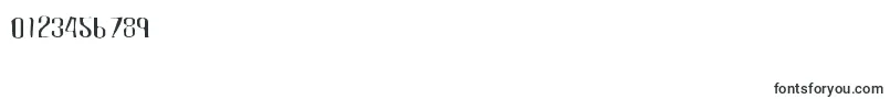 Carbonblockgaunt Font – Fonts for Numbers and Digits
