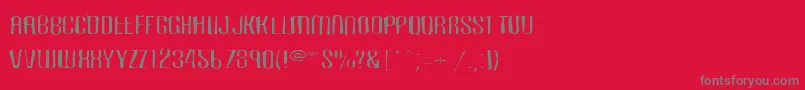 Carbonblockgaunt Font – Gray Fonts on Red Background