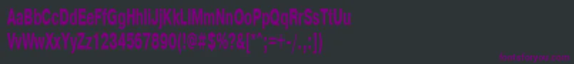 Pragmaticactt55b-fontti – violetit fontit mustalla taustalla