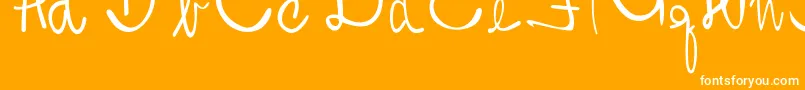 Shiprezotto Font – White Fonts on Orange Background