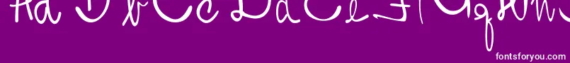 Shiprezotto Font – White Fonts on Purple Background