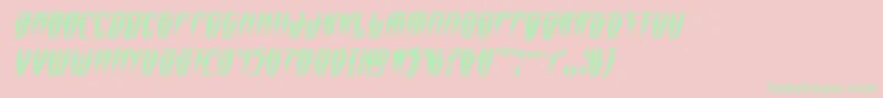 Swordtoothexpandital Font – Green Fonts on Pink Background