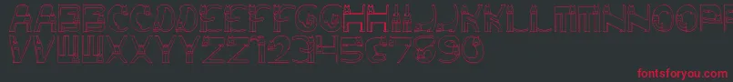 VampKitten Font – Red Fonts on Black Background