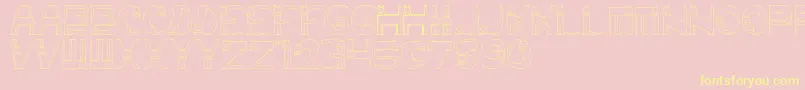 VampKitten Font – Yellow Fonts on Pink Background