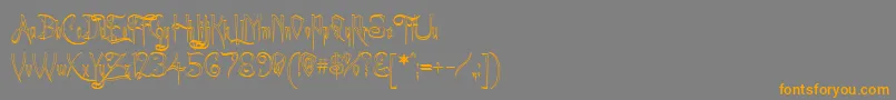 Más sobre la fuente ACharmingFontOutline fuente ACharmingFontOutline – Fuentes Naranjas Sobre Fondo Gris