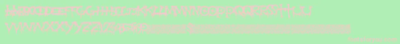 Gravepain Font – Pink Fonts on Green Background