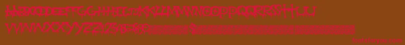Gravepain Font – Red Fonts on Brown Background