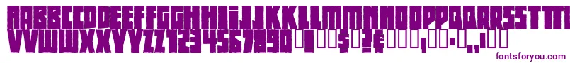 Beethovenrough Font – Purple Fonts on White Background