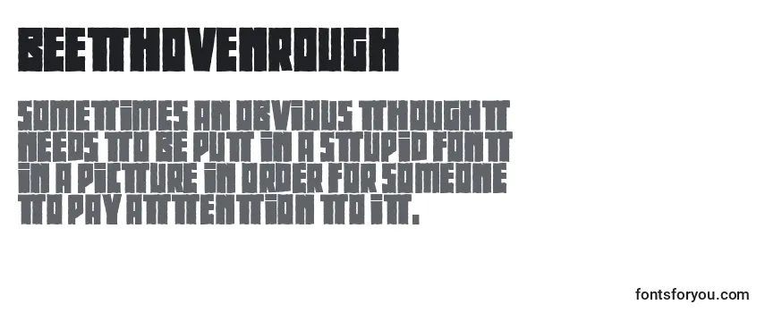 Review of the Beethovenrough Font