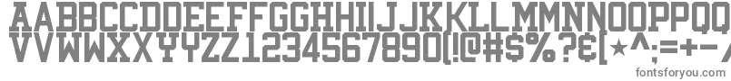 フォントViridianCollege – 白い背景に灰色の文字