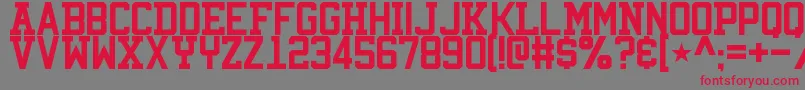 ViridianCollege Font – Red Fonts on Gray Background
