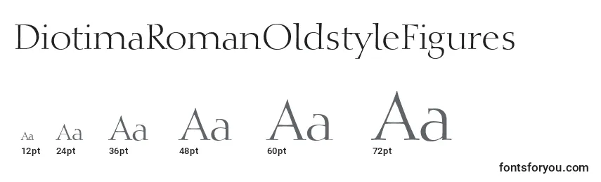 DiotimaRomanOldstyleFigures Font Sizes