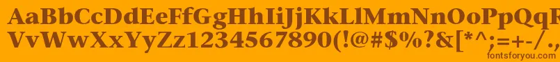 StoneserifstdBold Font – Brown Fonts on Orange Background