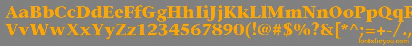 StoneserifstdBold Font – Orange Fonts on Gray Background
