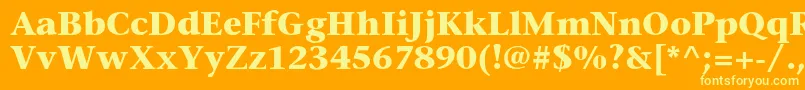 StoneserifstdBold Font – Yellow Fonts on Orange Background