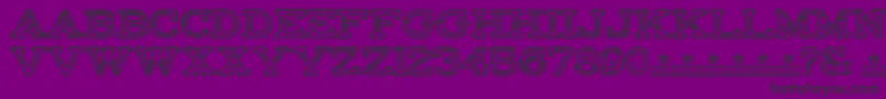 fuente FactoryRegularPersonalUse – Fuentes Negras Sobre Fondo Morado