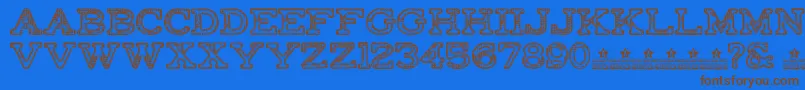 Más sobre la fuente FactoryRegularPersonalUse fuente FactoryRegularPersonalUse – Fuentes Marrones Sobre Fondo Azul