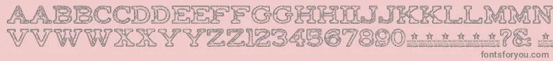 FactoryRegularPersonalUse Font – Gray Fonts on Pink Background