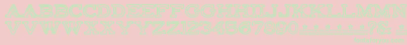 FactoryRegularPersonalUse Font – Green Fonts on Pink Background