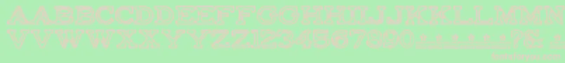 FactoryRegularPersonalUse Font – Pink Fonts on Green Background