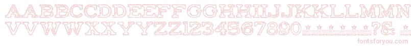 FactoryRegularPersonalUse Font – Pink Fonts on White Background