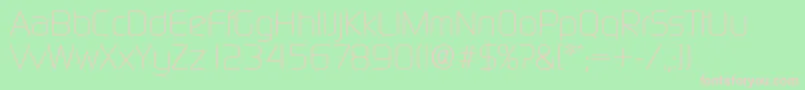 DigitalserialRegular Font – Pink Fonts on Green Background