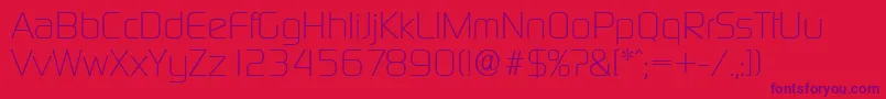 DigitalserialRegular Font – Purple Fonts on Red Background