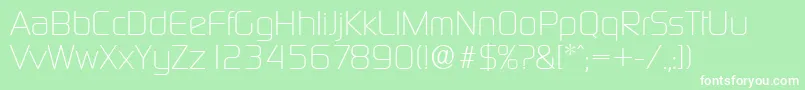 DigitalserialRegular Font – White Fonts on Green Background