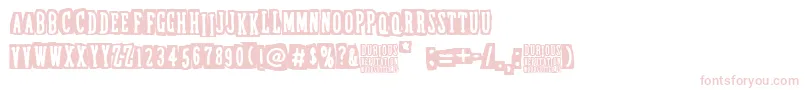 DubiousReputation Font – Pink Fonts on White Background