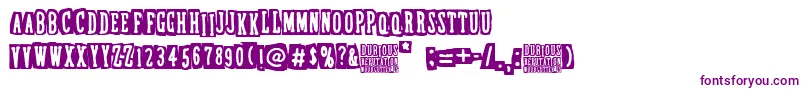 fuente DubiousReputation – Fuentes Moradas Sobre Fondo Blanco