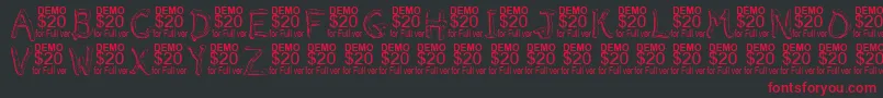 More about Smeltdemo Font Smeltdemo Font – Red Fonts on Black Background