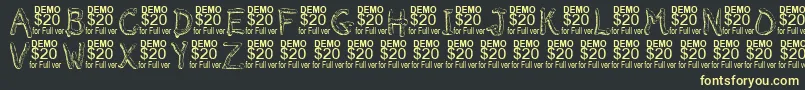 More about Smeltdemo Font Smeltdemo Font – Yellow Fonts on Black Background