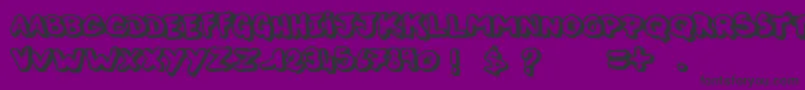 Шрифт ThisNight – чёрные шрифты на фиолетовом фоне