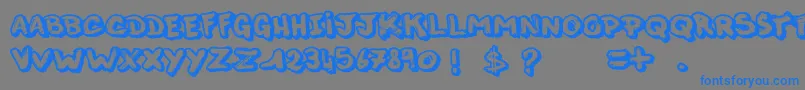 ThisNight Font – Blue Fonts on Gray Background