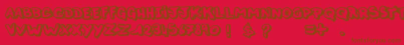 ThisNight Font – Brown Fonts on Red Background