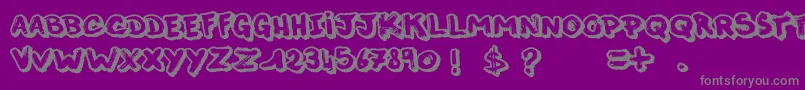 ThisNight Font – Gray Fonts on Purple Background