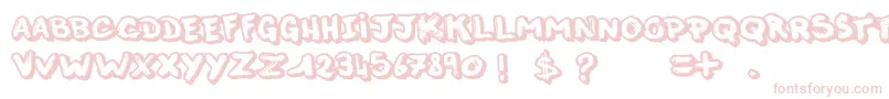 Шрифт ThisNight – розовые шрифты на белом фоне