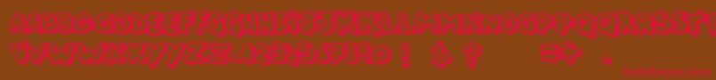 ThisNight Font – Red Fonts on Brown Background