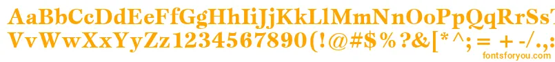 ItcEspritLtBold Font – Orange Fonts on White Background