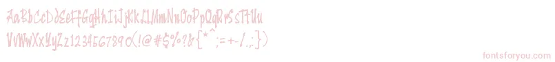 Yengee Font – Pink Fonts on White Background