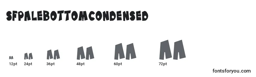 SfPaleBottomCondensed Font Sizes
