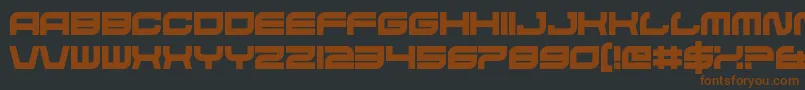 HateAgent Font – Brown Fonts on Black Background