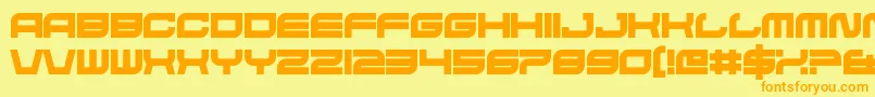 HateAgent Font – Orange Fonts on Yellow Background