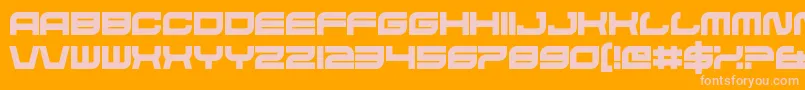 HateAgent Font – Pink Fonts on Orange Background