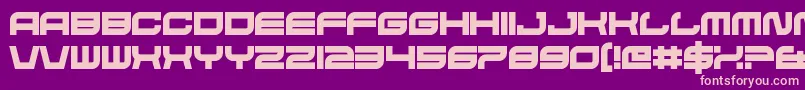 HateAgent Font – Pink Fonts on Purple Background