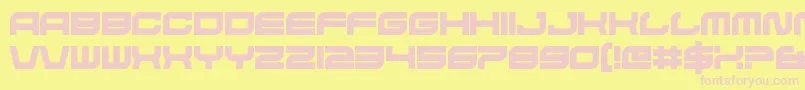 HateAgent Font – Pink Fonts on Yellow Background