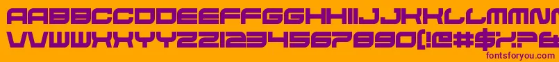 HateAgent Font – Purple Fonts on Orange Background