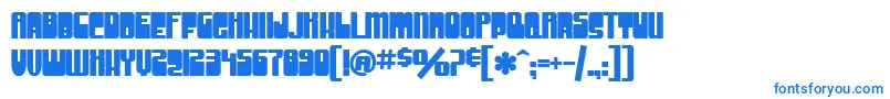 フォントSfGrooveMachineUprightBold – 青いフォント